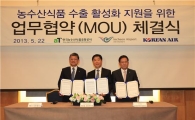 [포토] 한국산 농산물 대한항공 타고 날다