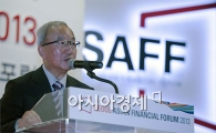 [포토]'2013 서울아시아금융포럼' 환영사하는 현오석 부총리