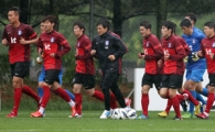 [포토] 몸 푸는 축구국가대표팀