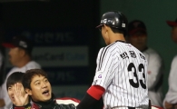 [포토] 류제국 '타선 살아있네~'