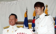[포토] 박태환 '해군 홍보대사 됐어요'