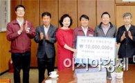 (주)동원중공업 이귀연 회장, 영광군에 인재육성기금 1000만원 기탁 !