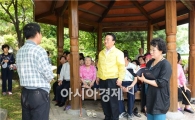 [포토]김종식 광주 서구청장, 직소 민원처리를 위한 현장 방문 
