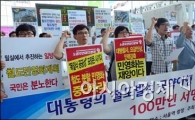 [포토]'철도 민영화 반대'