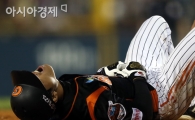 [포토] 고통스러운 신본기
