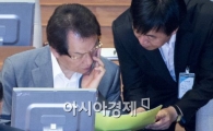 [포토]자료 확인하는 서남수 교육부 장관