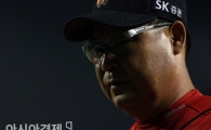 [포토] 이만수 감독 얼굴에 짙게 드리워진 그림자