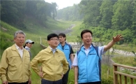 산사태 복구 현장점검 나선 신원섭 산림청장