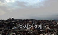 [포토]자욱히 먹구름 낀 서울 도심