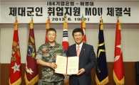 [포토] IBK기업은행 "해병대 전역장병 취업 지원합니다"