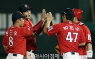 [포토] SK '넥센에 위닝시리즈!'