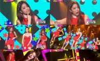 '음악중심' 달샤벳, 붉은 치마 펄럭이며 '파격 퍼포먼스'