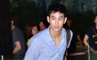 [포토]김수현, 폭염에 시원하게 입은 '공항패션'