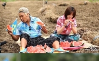 '런닝맨'한효주, 몸빼바지 입고 수박 먹방 '망가져도 예쁜 그녀~'