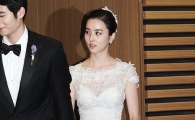[포토]한혜진 웨딩드레스 '단아한 자태'