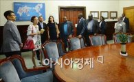 [포토]구 서울시청 시장 접견실 찾은 아프리카 5개국