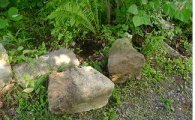 청주읍성 성돌 무더기로 첫 발견