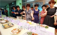 [포토]아동급식 관심있게 살펴보는 학부모들 