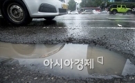 [포토]구멍 뚫린 도로