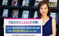 키움증권, 연 최고 15% 수익 ELS 362호 판매
