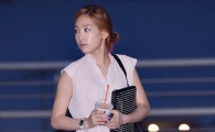 [포토]태연, 단아한 '화이트 공항패션'