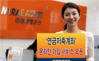 미래에셋證, 연금저축계좌 온라인 가입 서비스 실시
