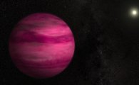 핑크색 외계행성 발견 "벚꽃별이 날리면~"