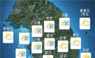 [내일날씨]중부 한두차례 비…서울 32도