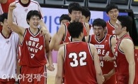 [포토] 고려대 승리 기쁨 '상무 나와라'