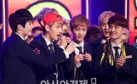 [포토]EXO, 1위 소감 "팬 여러분 덕분이에요"