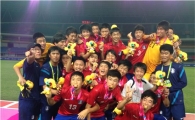 U-14 축구대표팀, 아시안유스게임 2연패 