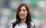 [포토] 소녀시대 태연 '오늘은 트윈스 유니폼 입고'