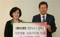 [포토]박성욱 서울아산병원장, 지역 소외계층 지원기금 전달