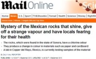 연기와 빛 뿜는 미스터리 돌, 멕시코서 발견 