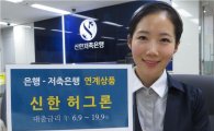신한저축銀, 신한은행과 연계한 '신한 허그론' 인기