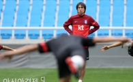 [포토] 홍명보 감독 '아이티전은 반드시 승리를'