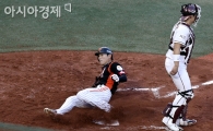 [포토] 이승화 '슬라이딩 홈인~'