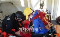 광주시 119소방헬기, 무등산 벌쏘임 환자 신속 이송