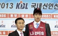 [포토] 김종규 '전체 1순위로 창원 LG에 지명!'