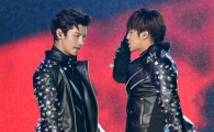 [포토]동방신기 '빗 속의 퍼포먼스'