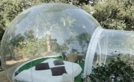 투명 풍선 텐트, '여기가 바로 진정한 산림욕장'