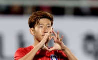 [포토] 역전골 손흥민의 하♡트
