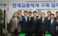 코레일 광주본부-금호고속 업무협약