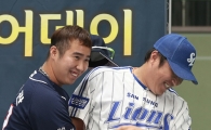 [포토] 유희관 '형우형, 살살~'