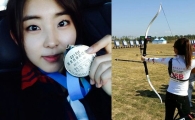 '양궁 여신' 포미닛 권소현, 동호인 대회 '은메달' 획득