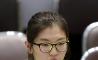 [포토] 심석희 '아직은 어색한 인터뷰'