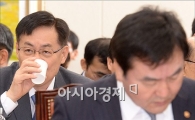 [포토]물 마시는 홍기택 산은회장