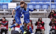 [포토] 선제골 넣은 수원 산토스