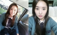 '무한동력' 달샤벳 우희, 교복 사진으로 '상큼 매력' 발산