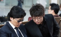 [포토] 배영수' 승엽이형, 뭐 봐요?'